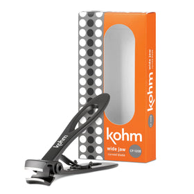 KOHM nail clippers with wide mouth for thick nails and precise cuts