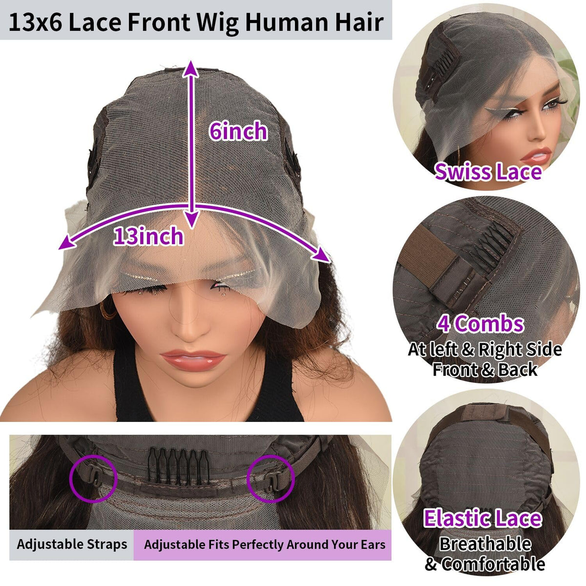 Koinu adjustable cap with four combs for secure, breathable all-day wear.