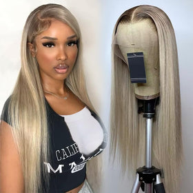Koinu Ash Blonde Wig density 180 shows full volume and natural bounce.