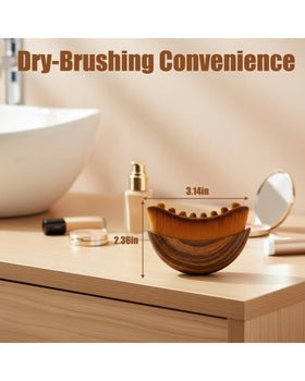Kojeva Lymphatic Contour Face Brush Helps sculpt jawline with gentle pressure.