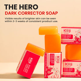 Koji White hyaluronic acid and ceramides bar showing hydrating components.