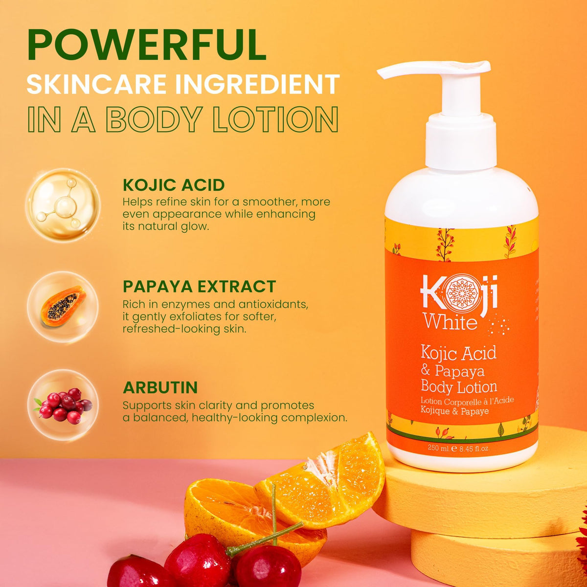 Koji White texture close-up reveals creamy, non-greasy feel.