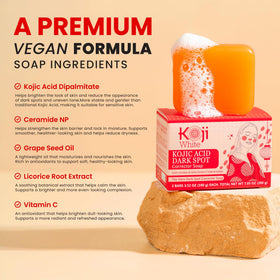 Koji White licorice root extract ingredient visual emphasizing skin-smoothing extract.