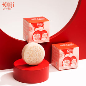 Koji White packaging back view highlights natural ingredients.