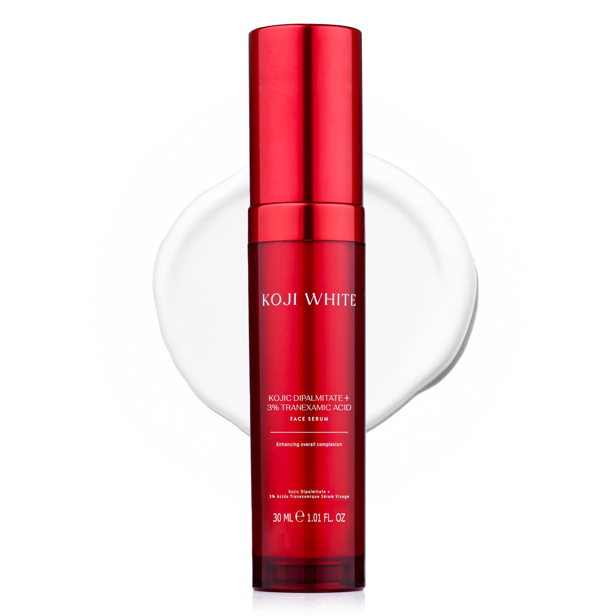 Koji White serum bottle dispense for an even complexion