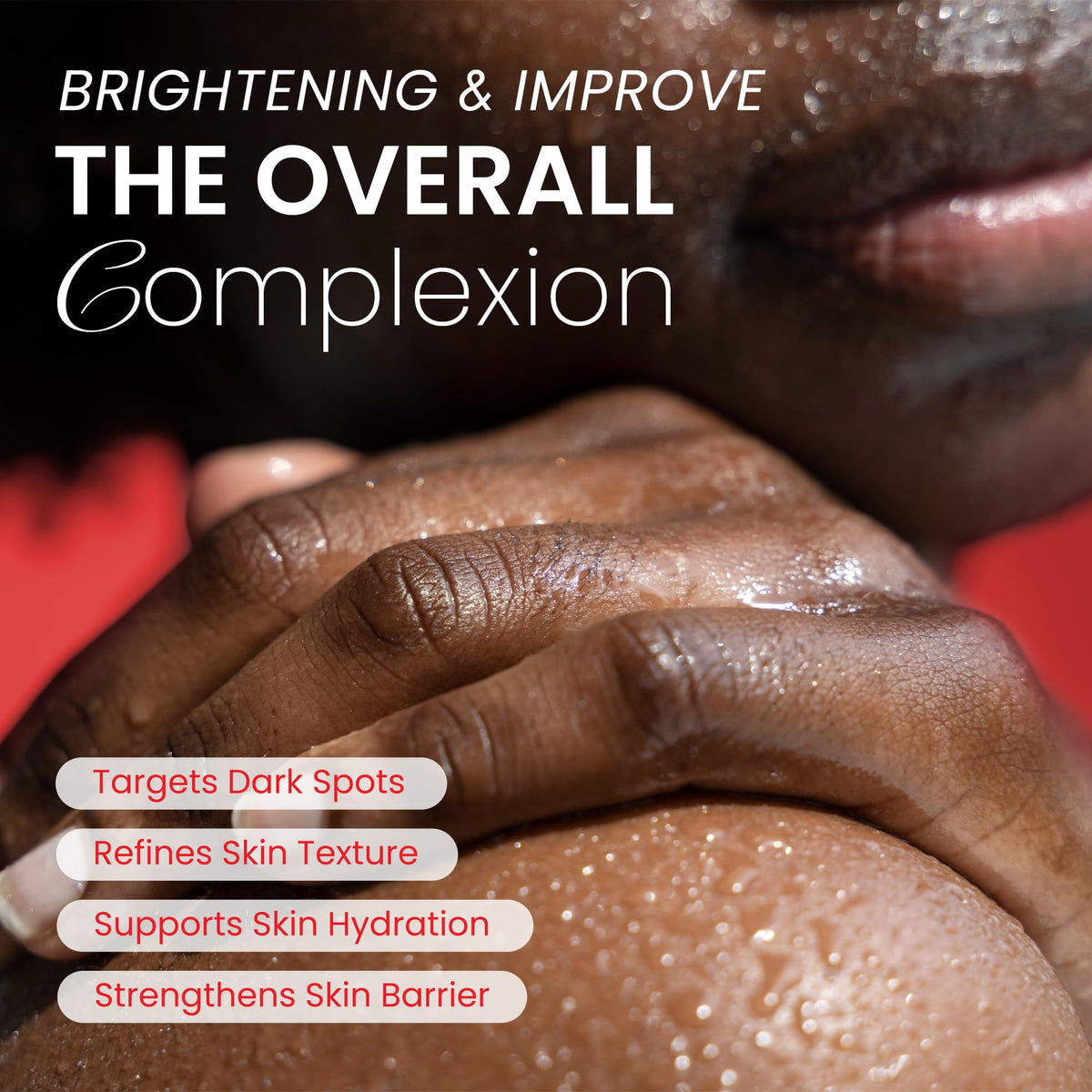 Koji White Vitamin C hydration boost image highlights moisture benefits.