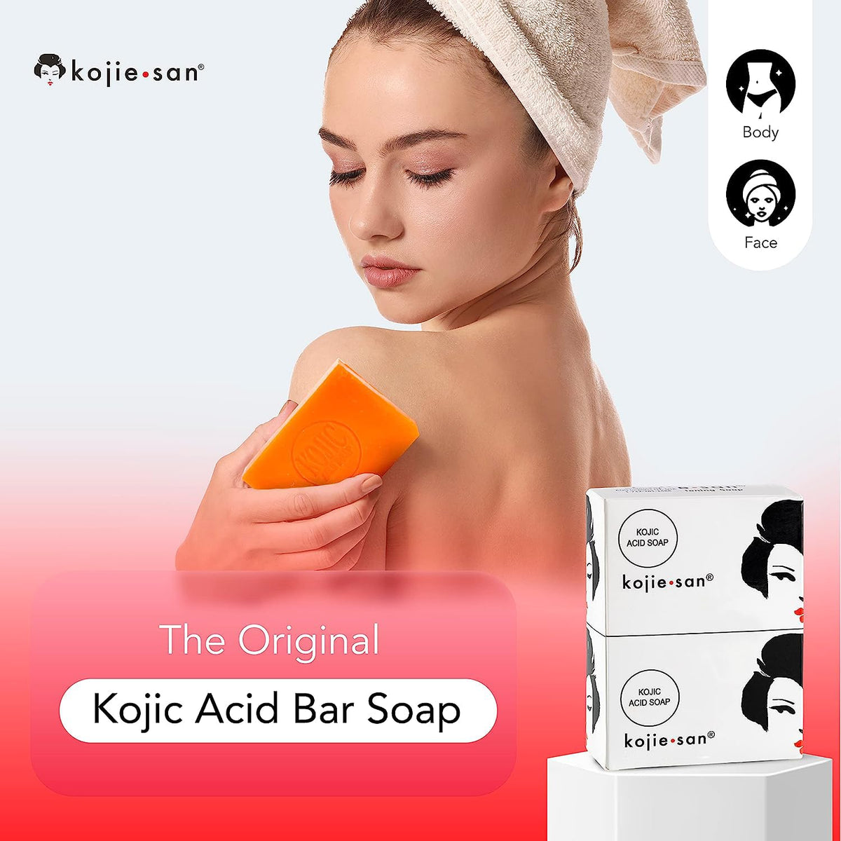 Kojie San ingredients including glycerin, tea tree, and coconut oil for moisturized skin.