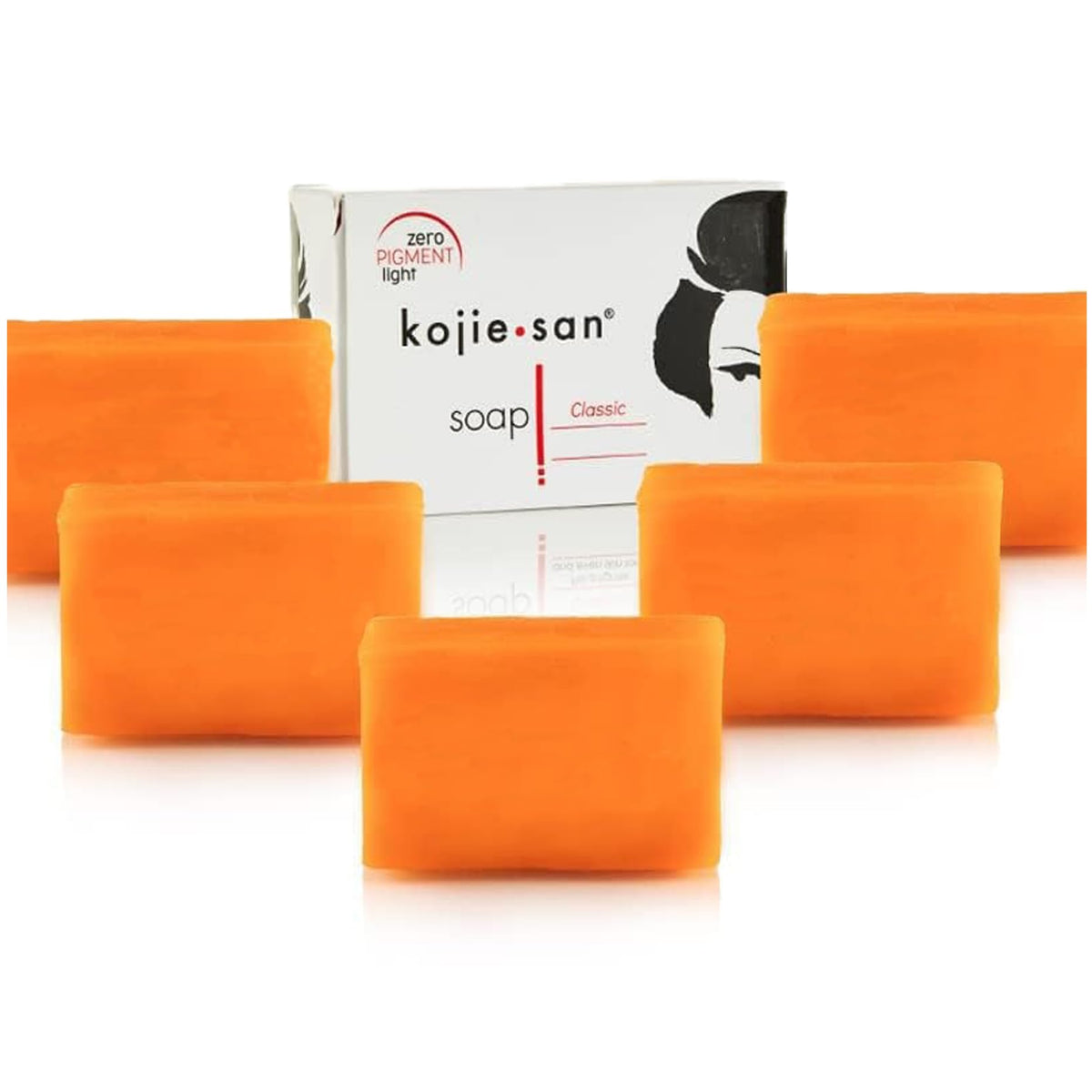 Kojie San Skin Brightening Soap bundle of five bars for even complexion.