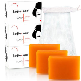 Kojie San Skin Brightening Soap orange-scent bar enhances radiance