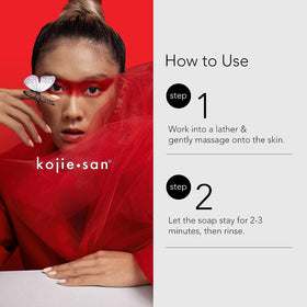 Finished Kojie San bar on skin with even tone and glow.
