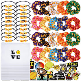 Kolewo4ever softball scrunchies in vibrant colors for versatile hairstyles and everyday wear