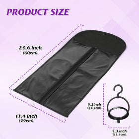 KOLLIEE wig bag uses dust-proof nonwoven fabric to shield wigs.