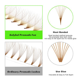 Kolybel Premade Fans hand-application scene for easy no-residue use