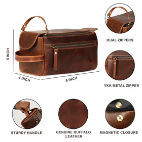 KomalC Bag measures 9.3 x 5.0 x 4.3 inches for easy packing.