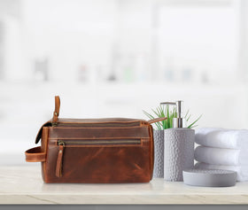 KomalC Premium Toiletry Bag - stylish, thoughtful gift for travelers.