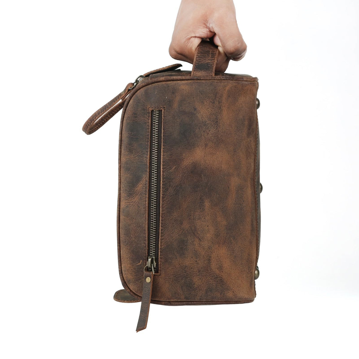 KomalC travel toiletry bag YKK zippers ensure smooth, reliable opening on journeys.