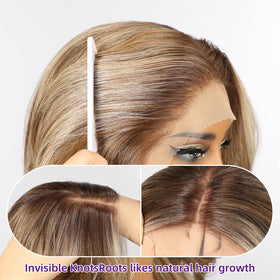 KOME ghosted knots create near-invisible roots on the wig