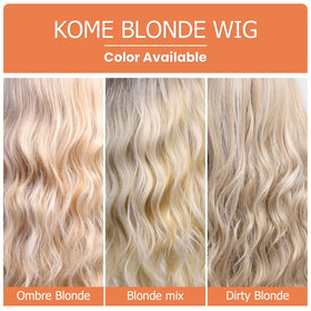 KOME Breathable Cap Wig 21-23in comfortable all day.