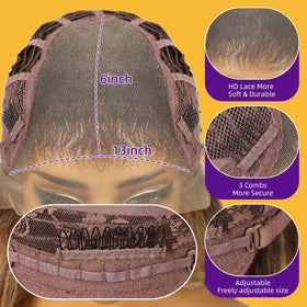 KOME 26-inch wig suited for daily wear, parties, and travel