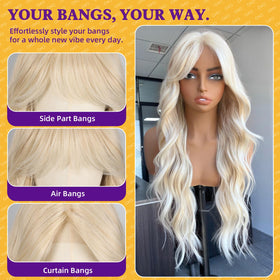 KOME R10119 glueless lace-front wig securely fits without glue