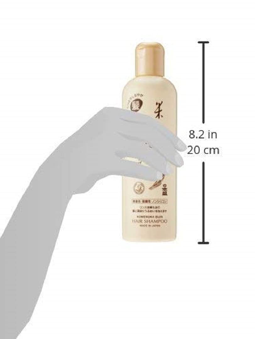 Komenuka Bijin hair treatment conditioner tube illustrating smoothing benefits