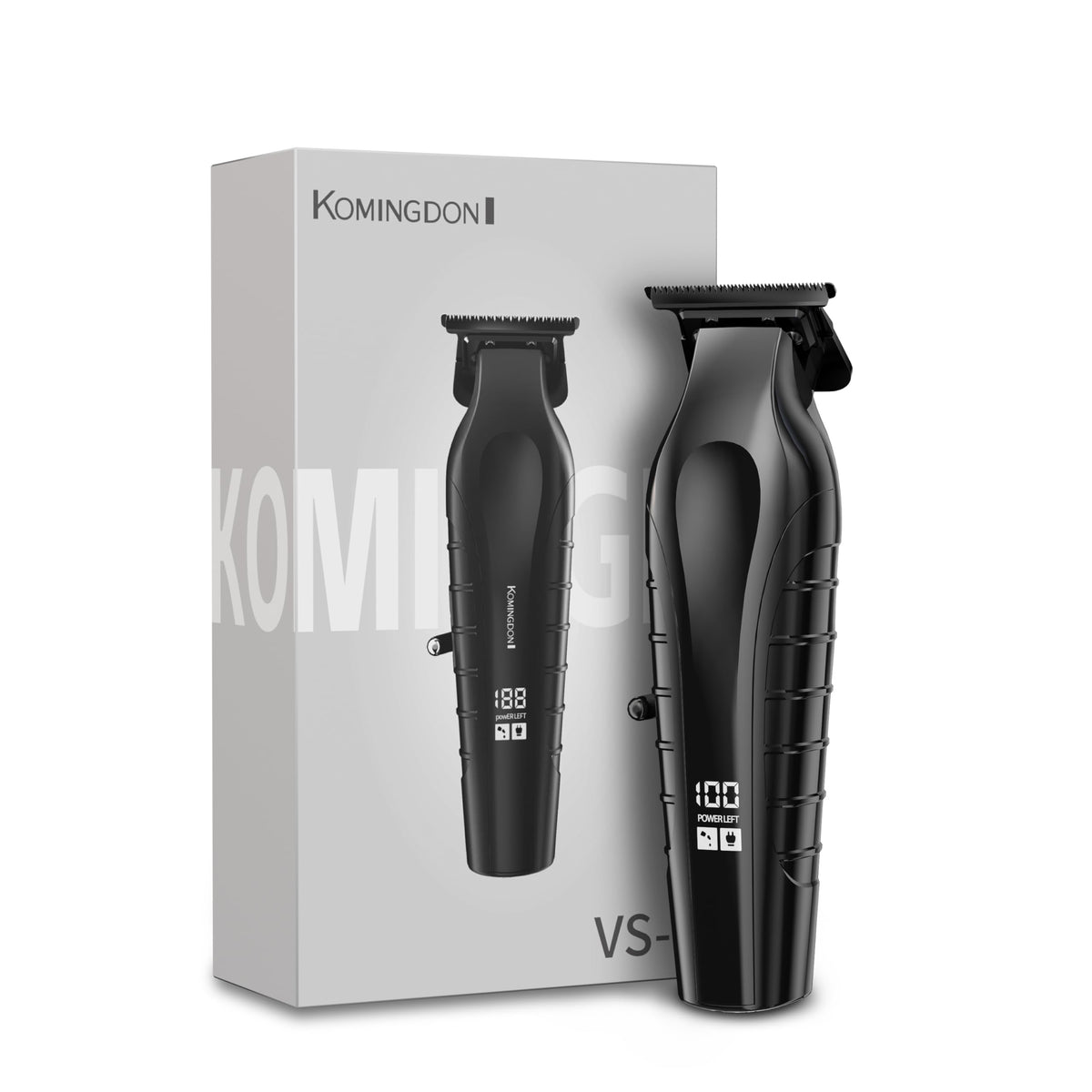 KOMINGDON beard trimmer handheld with ceramic blades for smooth cuts