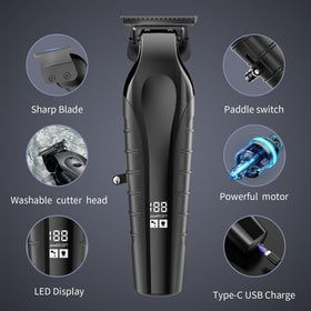 KOMINGDON beard trimmer with T-blade zero-gap for precise 0-1 mm lines