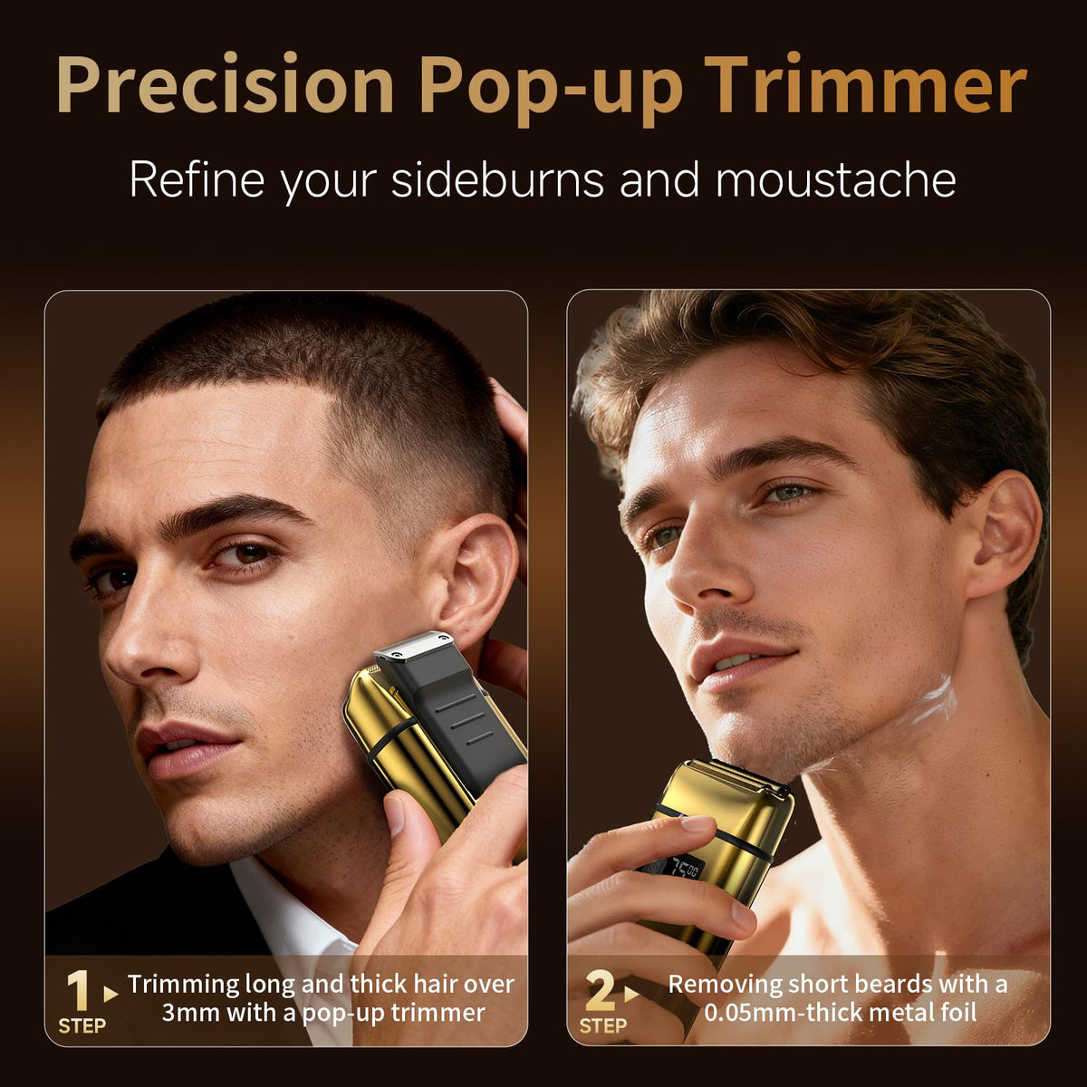 KOMINGDON wireless shaver demonstrates cordless convenience for travel grooming