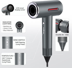 Kondaroma Hyper-Speed Hair Dryer concentrator nozzle for precise styling and targeted airflow