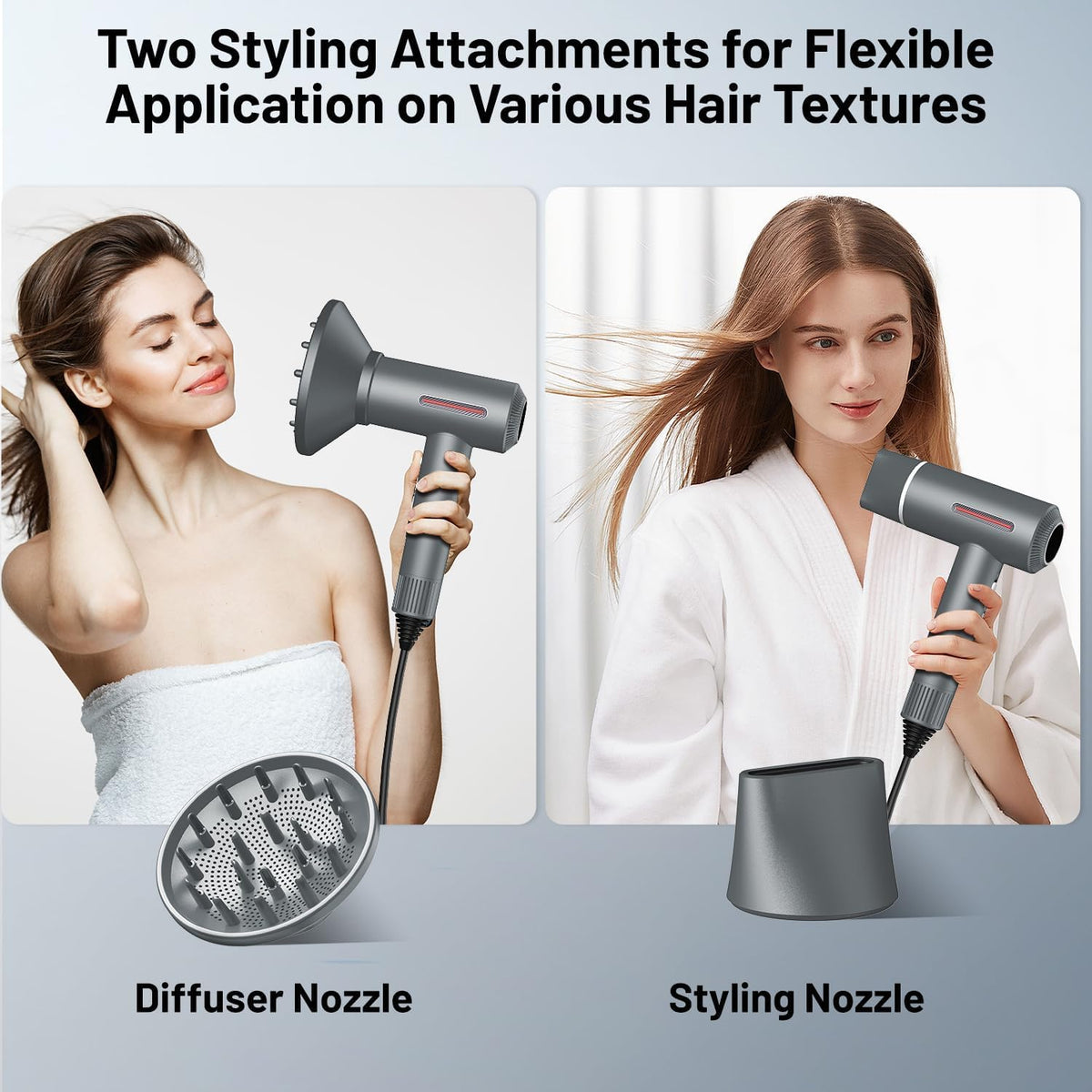 Kondaroma Hyper-Speed Hair Dryer side view showing compact, travel-friendly design
