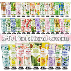 KONEUK 240-pack hand cream set with assorted fragrances for gifting.