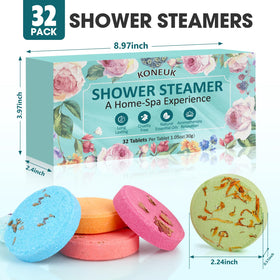 KONEUK shower steamers rose aroma for soothing mood enhancement