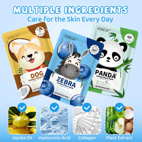 KONEUK Frog mask offers refreshing hydration using plant extracts.