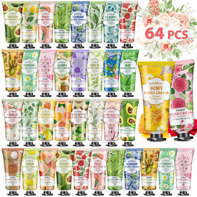 KONEUK 64-pack hand cream set with gift-ready packaging and varied scents.