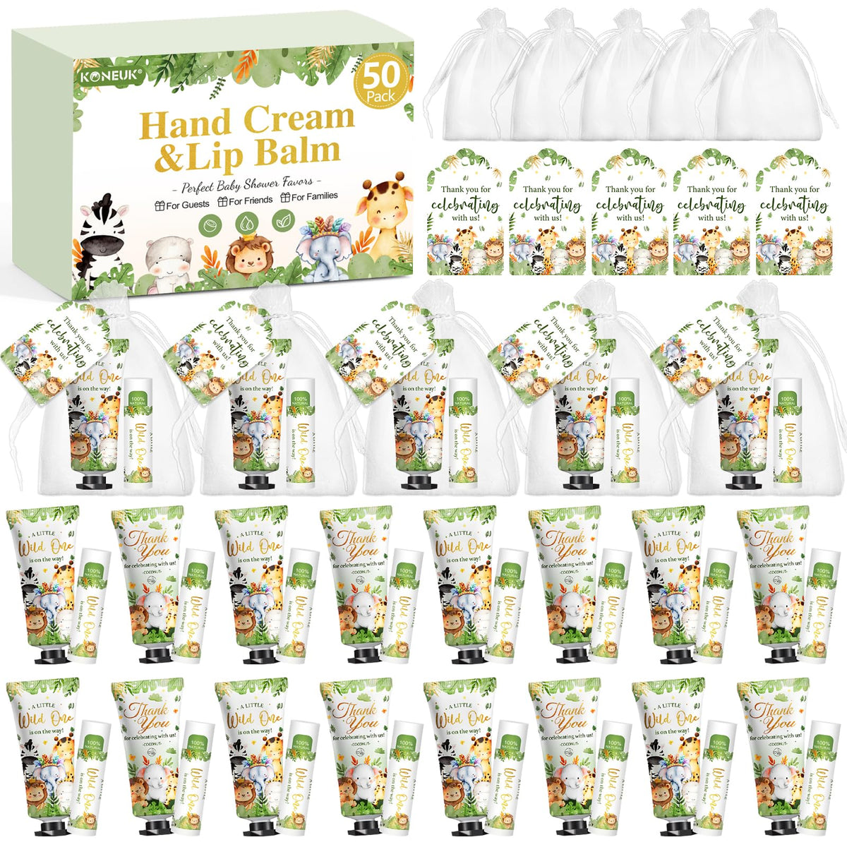 KONEUK bulk hand cream set with coconut scent for party favors