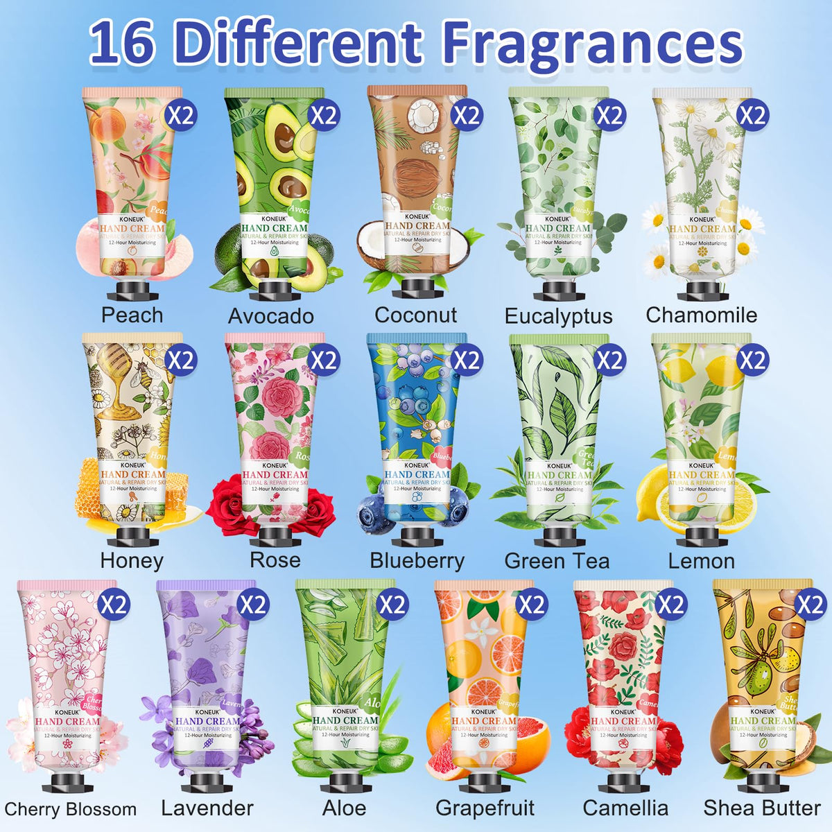 KONEUK coconut-scent hand cream protects dry hands with light hydration