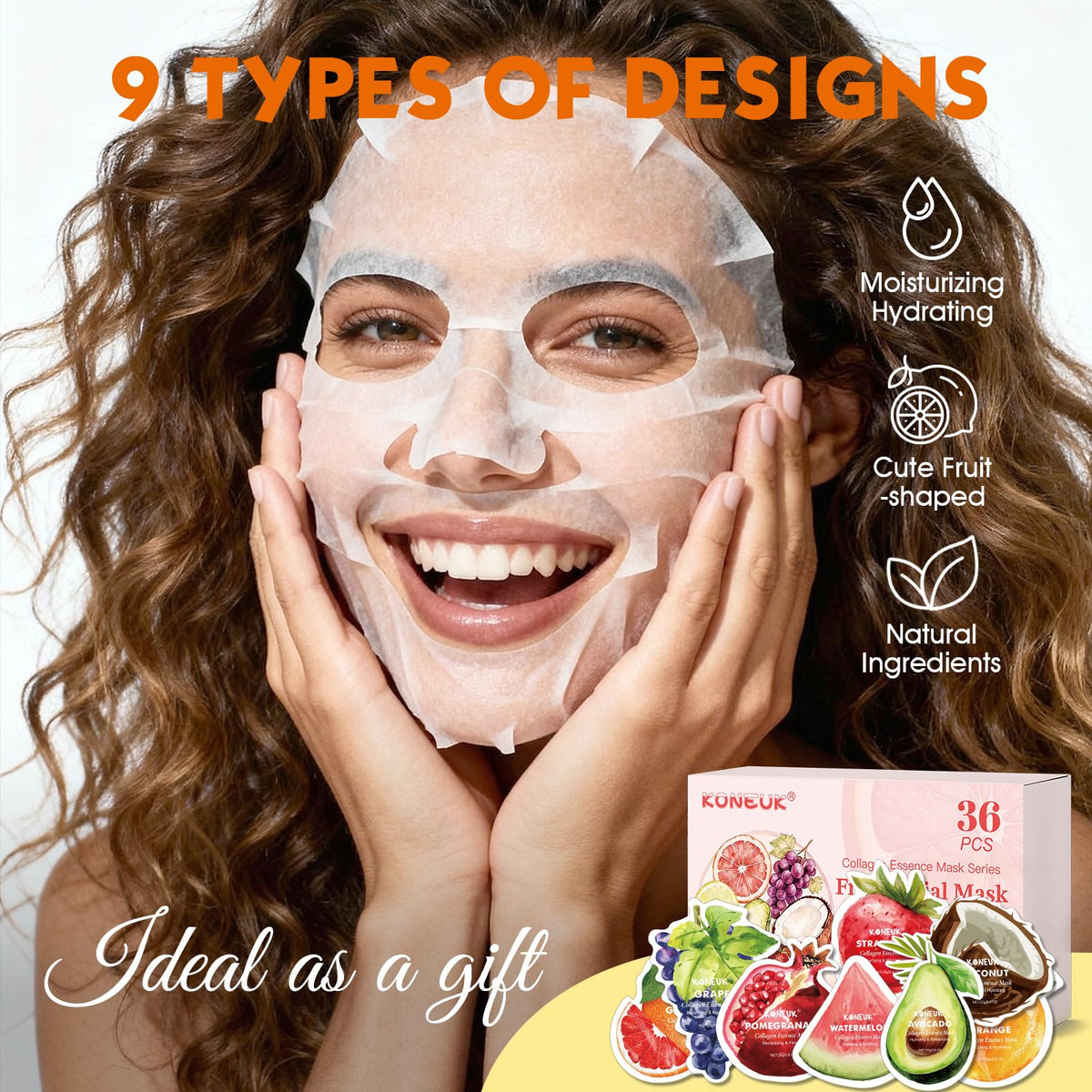 KONEUK pomegranate mask design nourishes dry skin and helps soothe