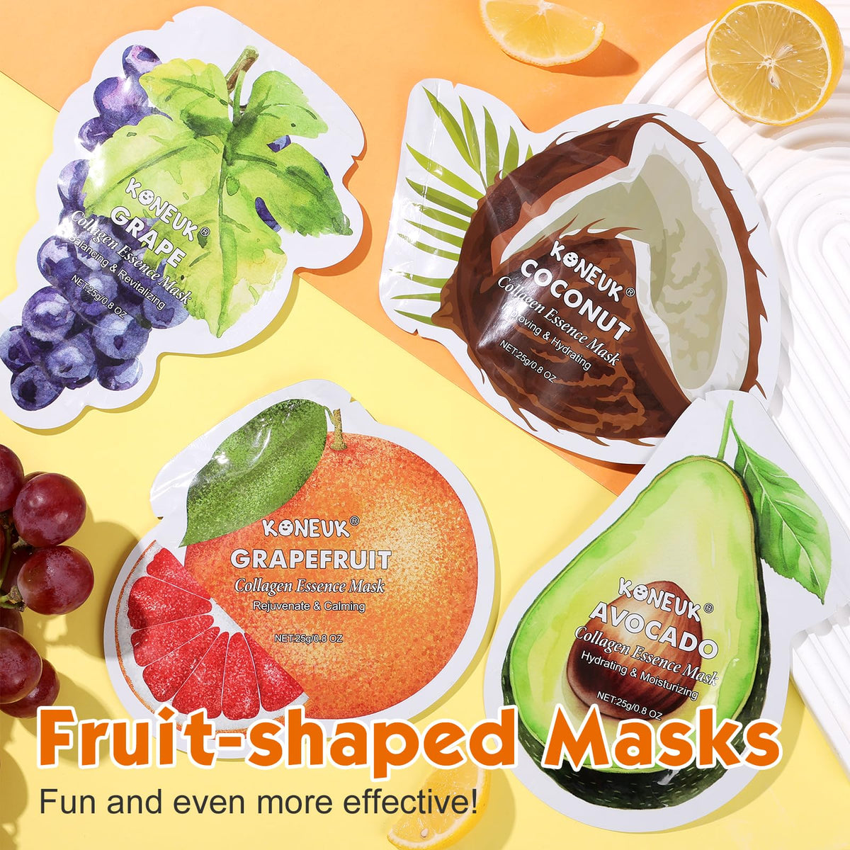 KONEUK strawberry mask design offers nourishing care and glow