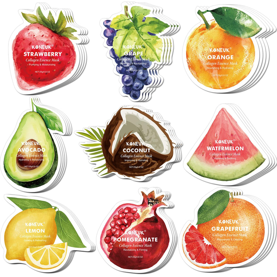 KONEUK fruit-shaped watermelon mask design hydrates and revives skin daily use