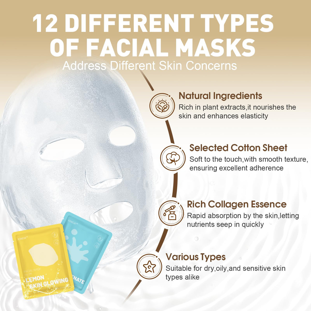 KONEUK grapefruit mask type for hydration and refreshing skin