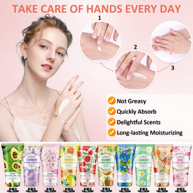 KONEUK lavender-scent mini hand cream nourishes skin with soothing fragrance.