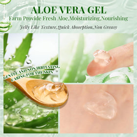 KONEUK non-greasy aloe gel leaves skin fresh