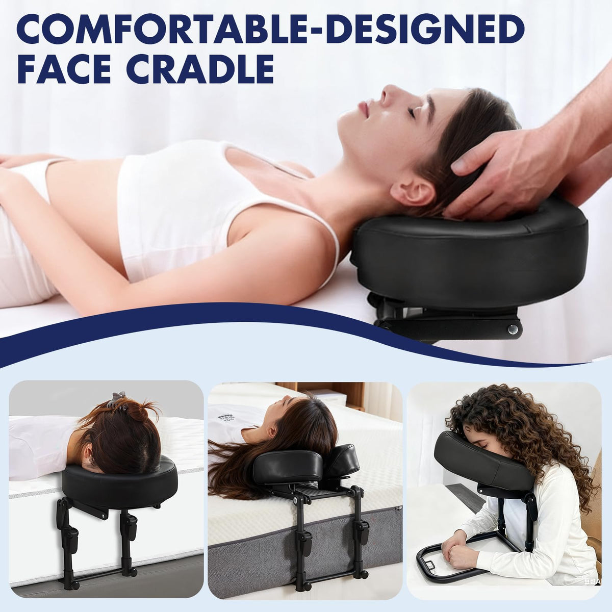 KONOVOLY dual-layer memory foam pillow provides comfortable support.