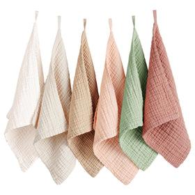 Konssy muslin face cloth with soft touch and high absorbency for gentle cleansing.