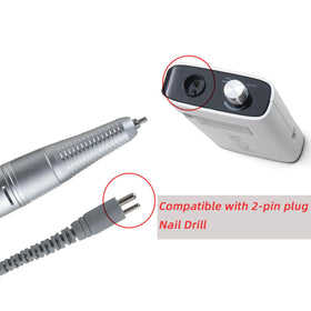 koo-lifee 2-pin jack nail drill handpiece for AIRSEE, quick attachment and cable replacement