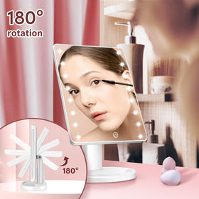 KOOKIN compact vanity mirror suitable for desk and countertop.