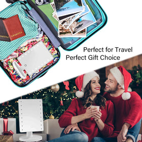 KOOKIN dual-power supply mirror ideal for home and travel.
