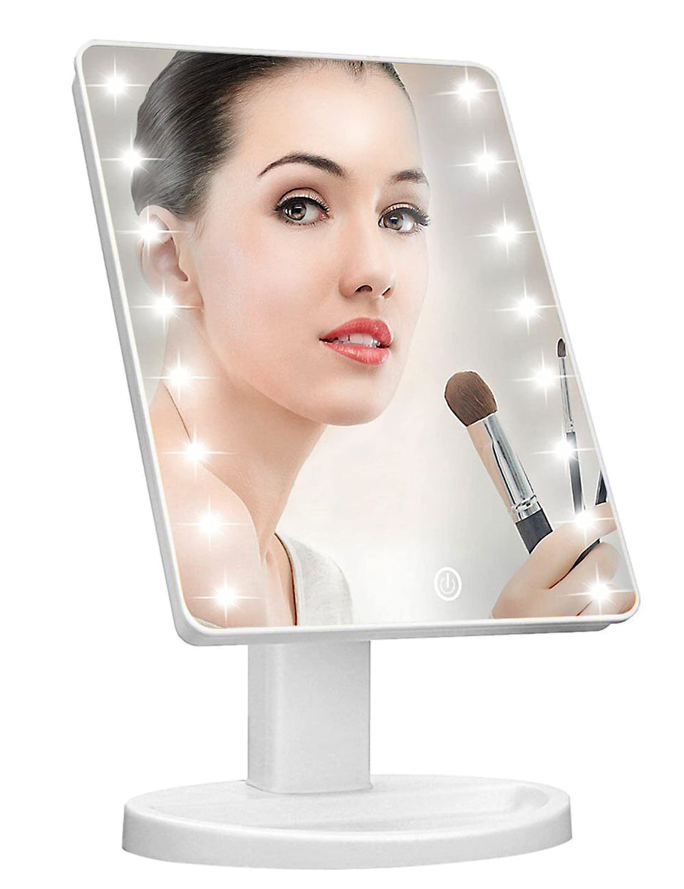 KOOKIN lighted vanity mirror with 16 LEDs for precise makeup application.
