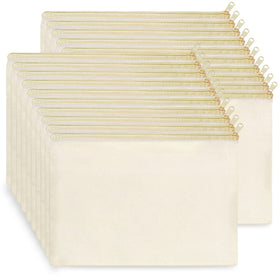 Koolmox 9x7 canvas pouch with secure zipper for cosmetics and travel toiletries.