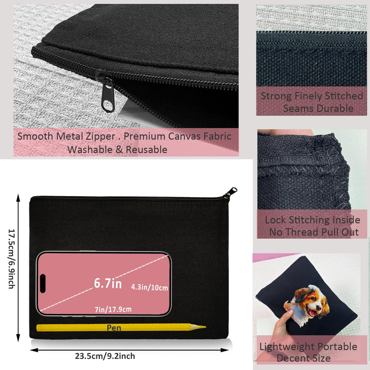Koolmox canvas pouches, packed set, great for gifts and event giveaways.